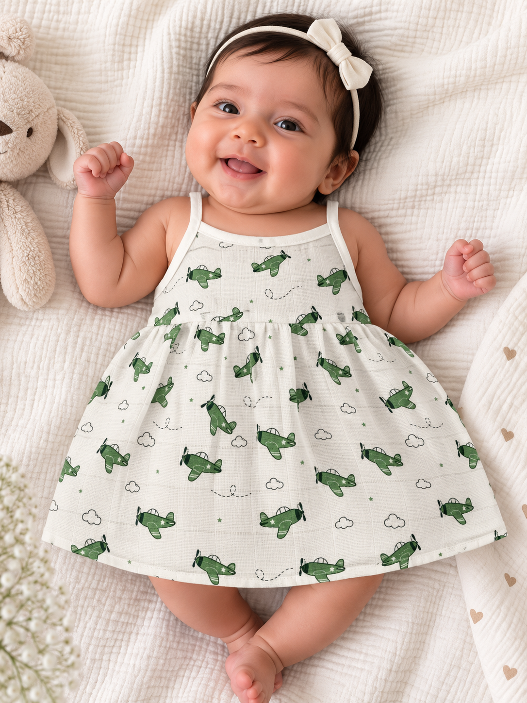 Little Aviator Frock ( SHOULDER KNOT STRAPS )