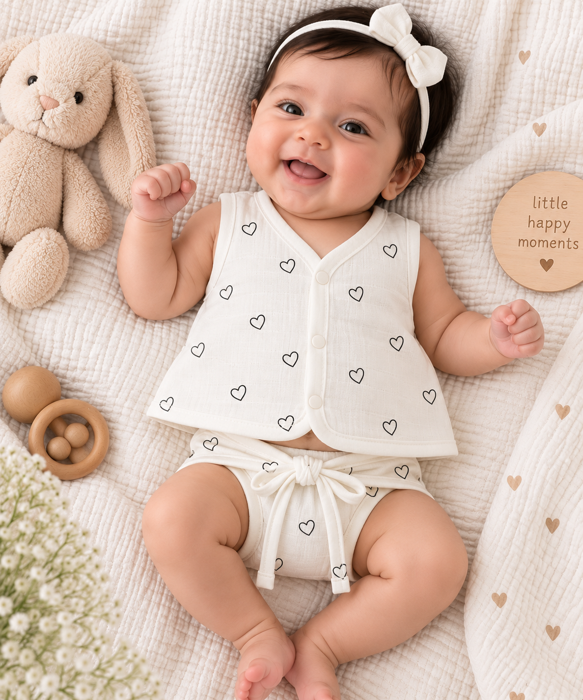 Little Love Heart Jabla & Nappy Set