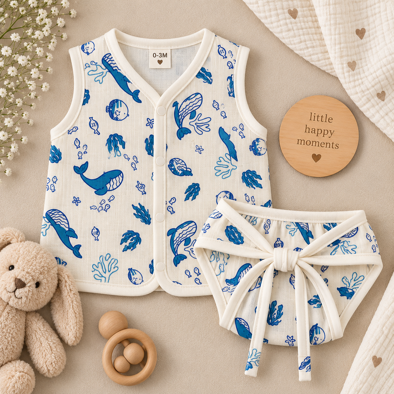 Little Ocean Explorer Jabla & Nappy Set