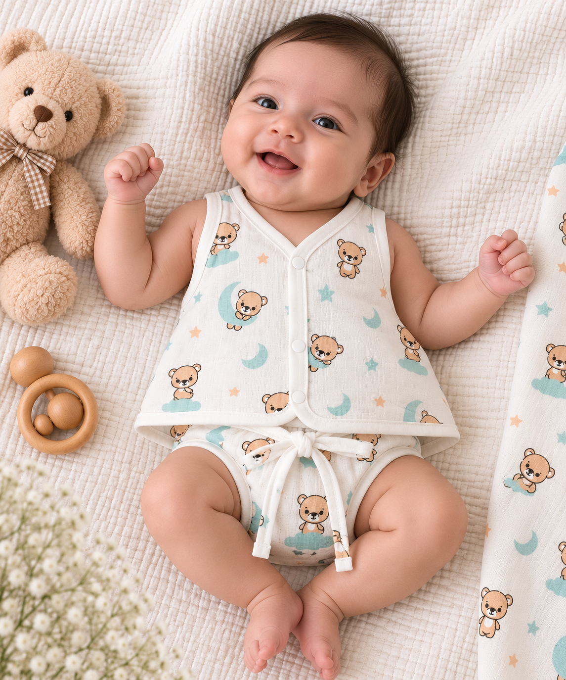 Dreamy Teddy Jabla & Nappy Set