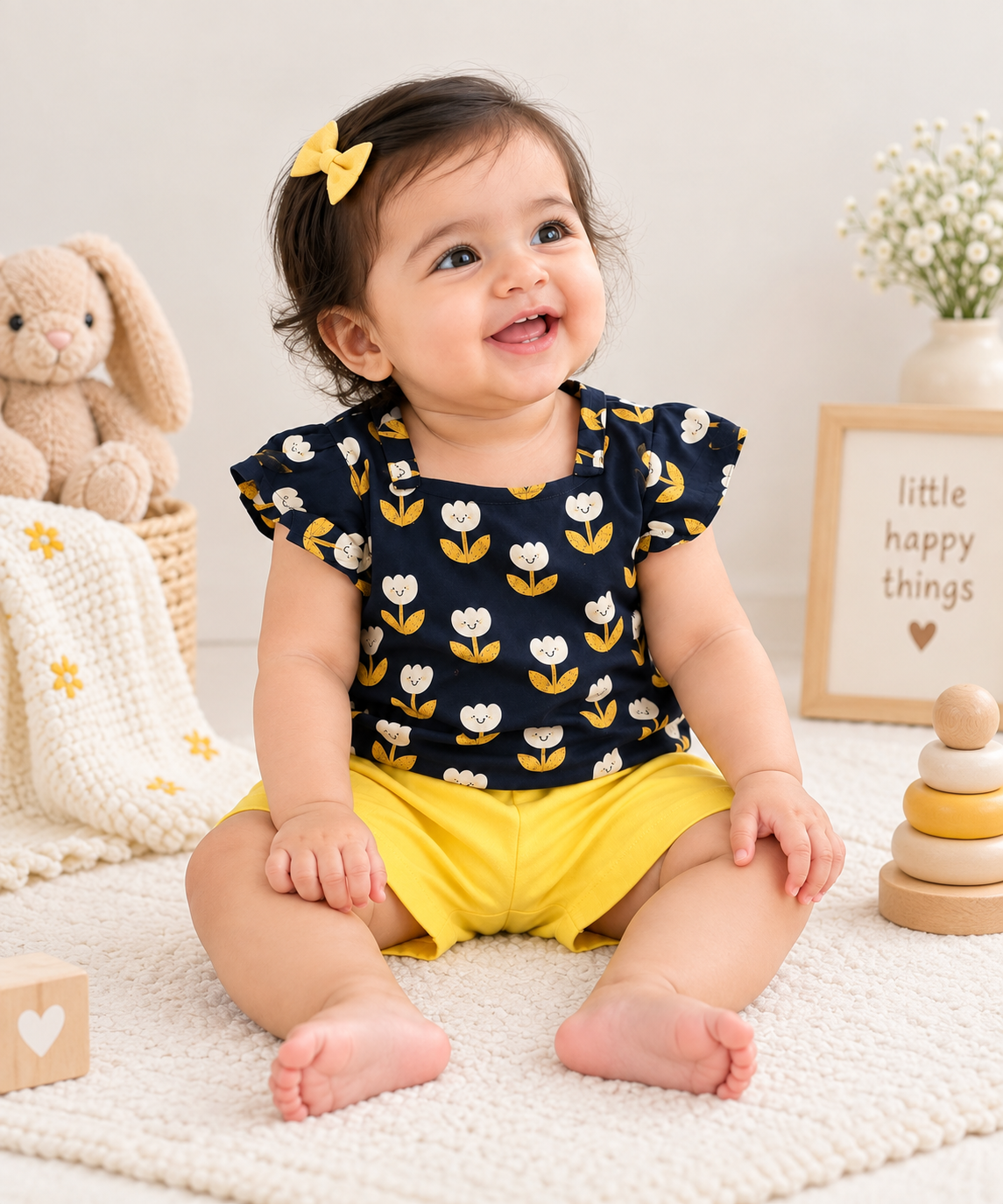 Sunny Bloom Muslin Co-ord Set