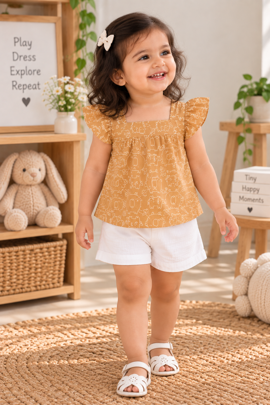 Little Elephant Ruffle Co-ord Set