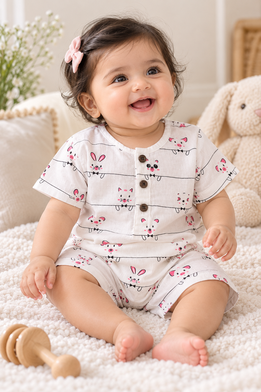 Little Pals Double-Layer Muslin Co-ord Set