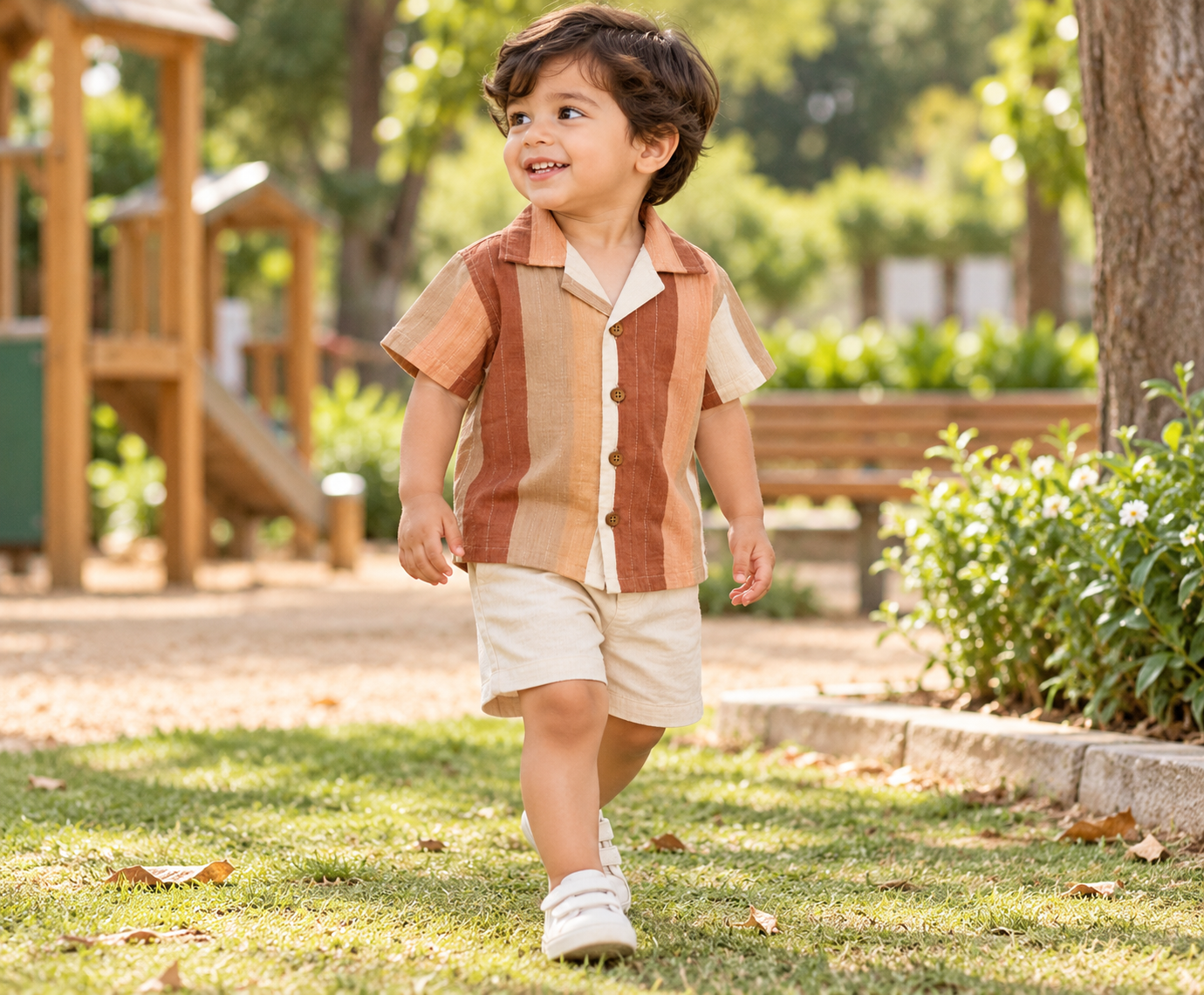 Desert Dunes Lurex Cotton Shirt
