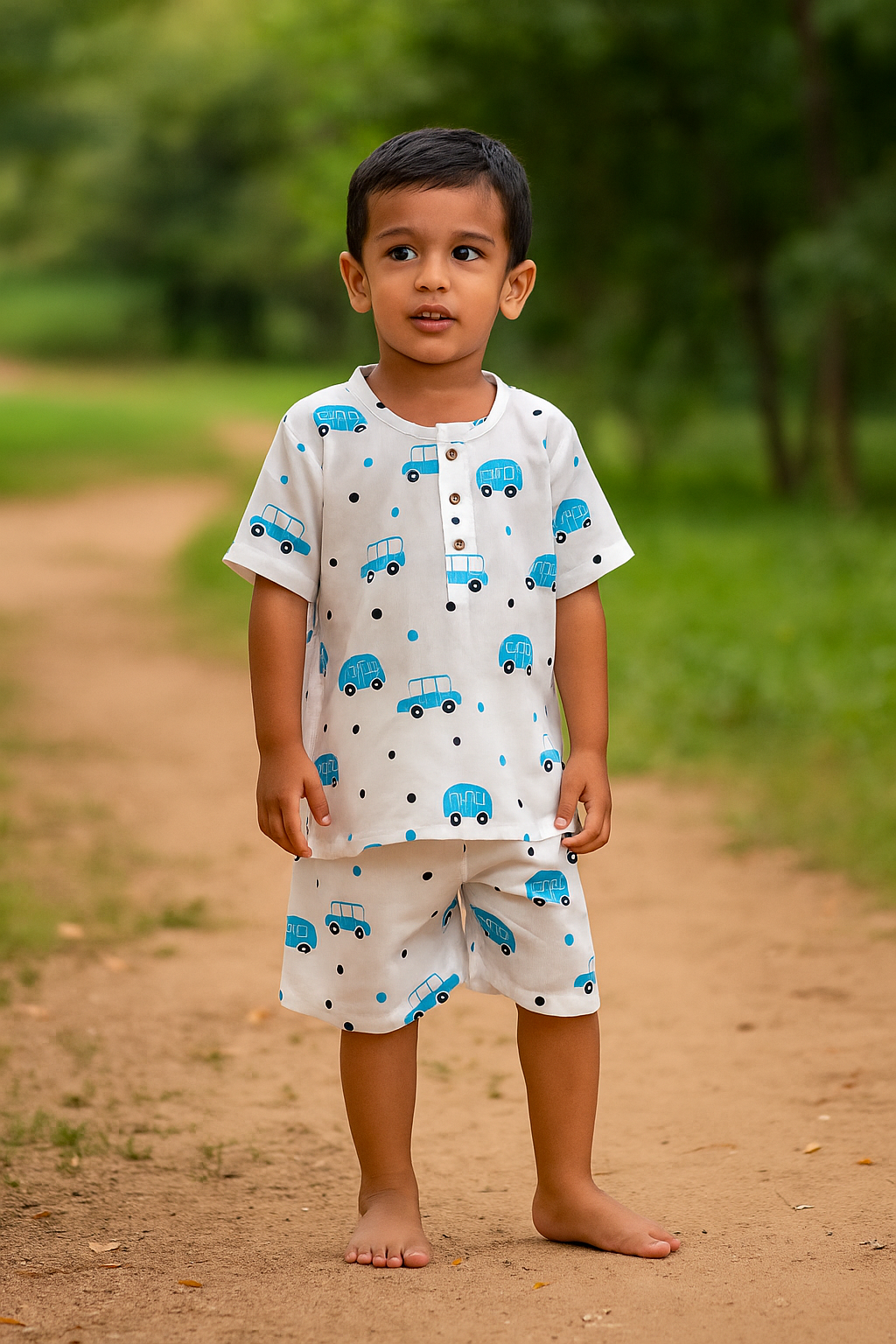 Unisex Car print co ord set