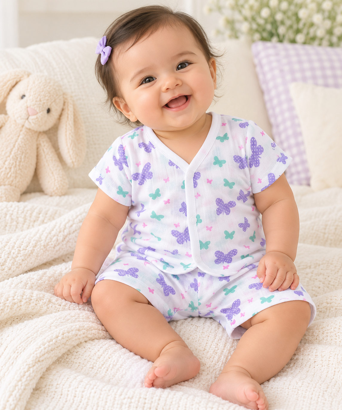 Flutterby Butterfly Muslin Co-ord Set