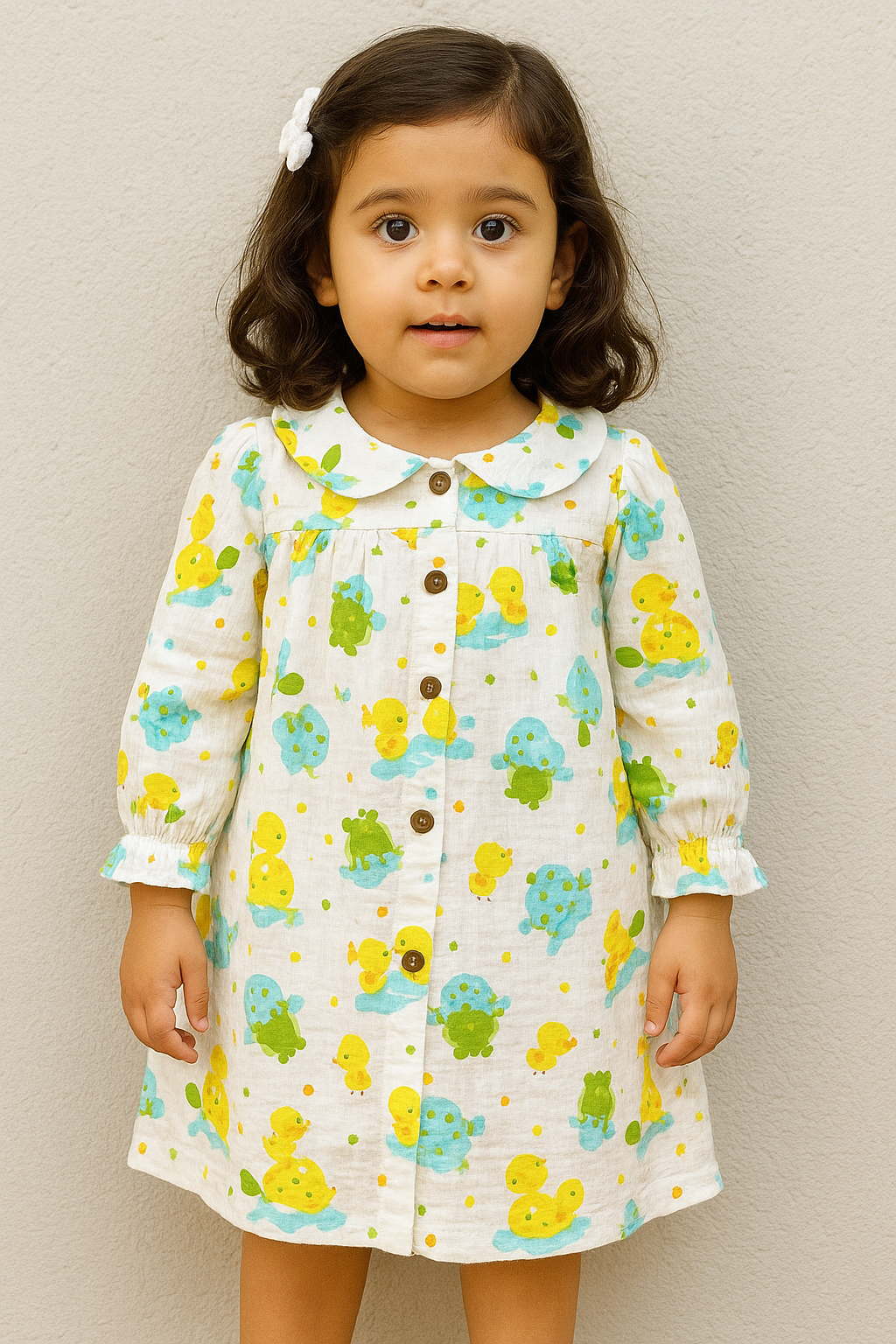 FULL SLEEVES MUSLIN FROCK