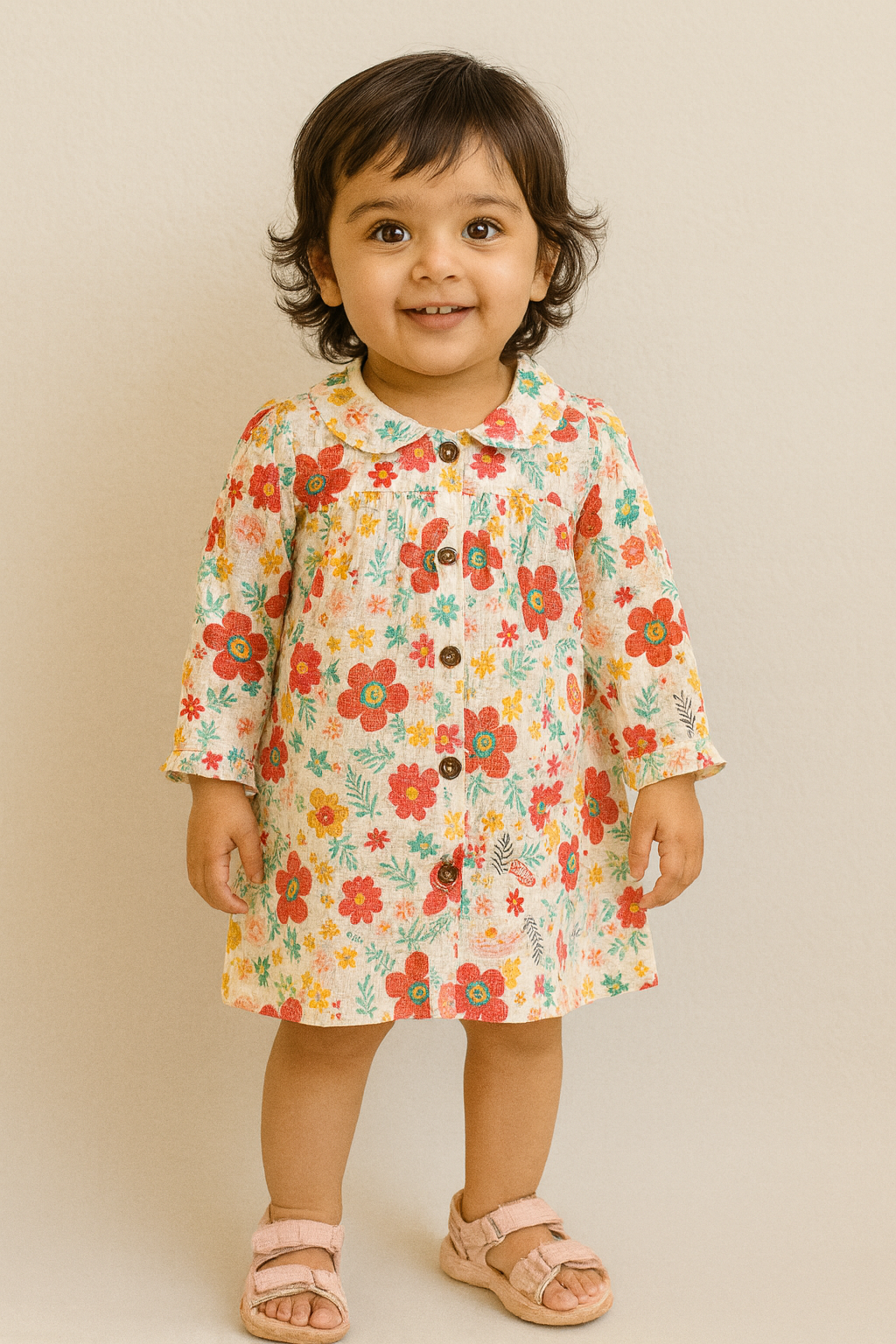 FULL SLEEVES MUSLIN FROCK