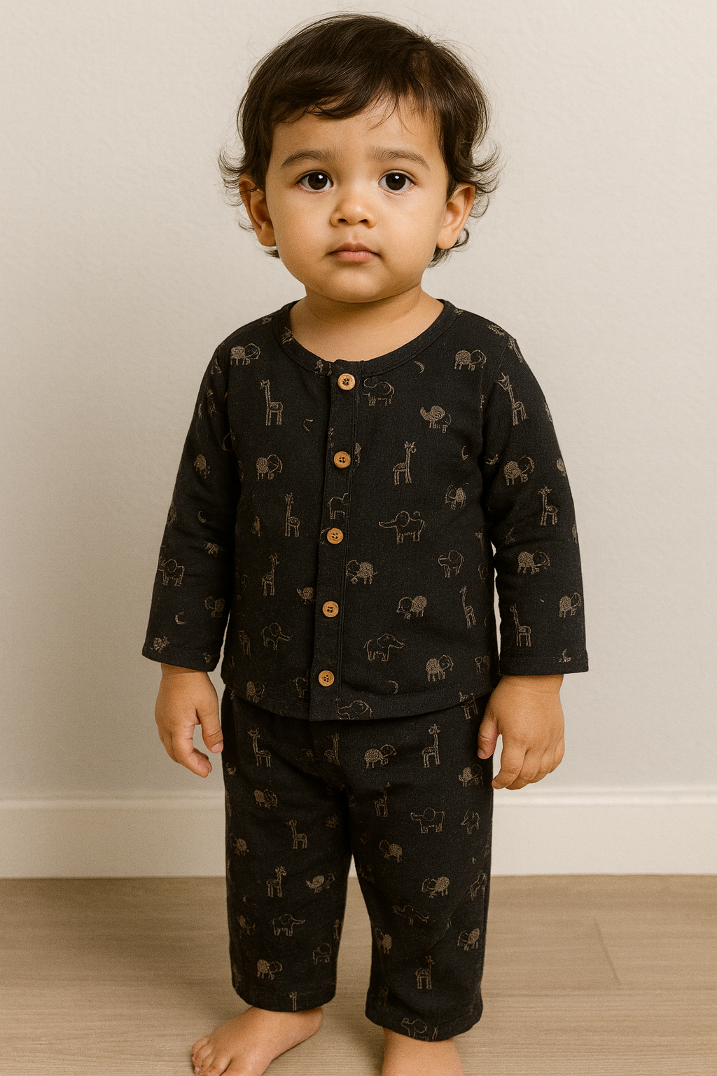 Double-Layered Organic Muslin Full Sleeves Pyjama Set – Ultra-Soft, Breathable & Unisex