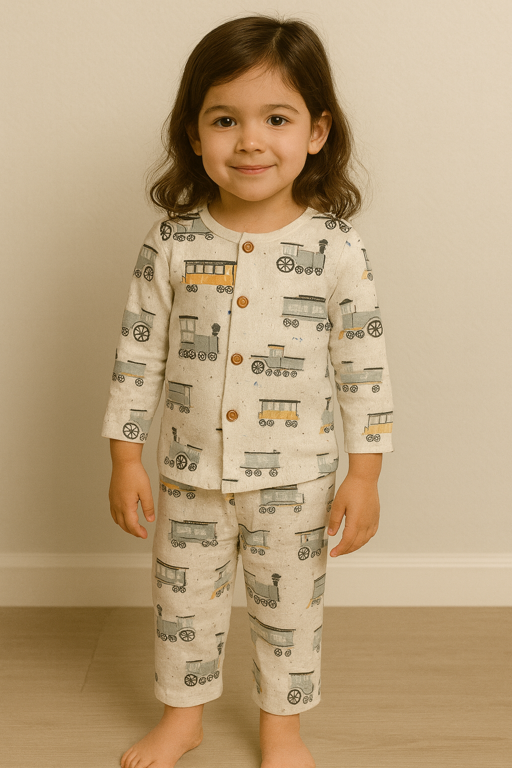 Double-Layered Organic Muslin Full Sleeves Pyjama Set – Ultra-Soft, Breathable & Unisex