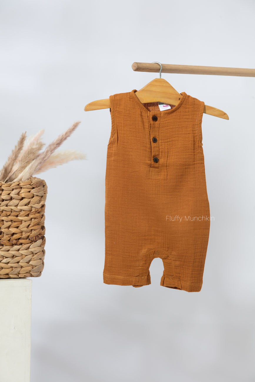 Knee Length Romper - Khaki