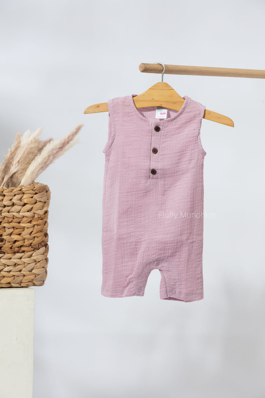 Knee Length Romper- Lilac
