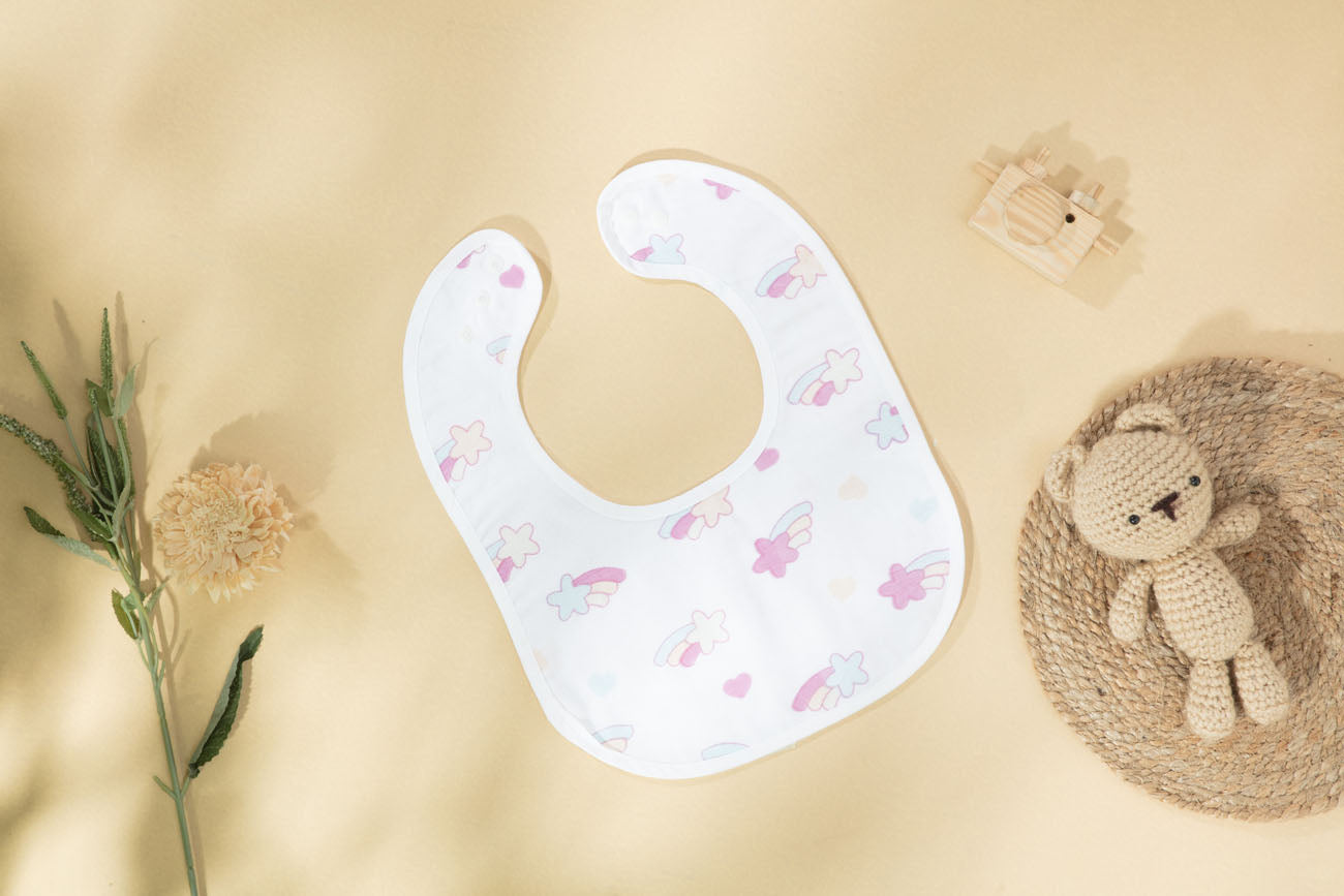 Organic Muslin Baby Bibs – Soft & Absorbent (Up to 2 Years)