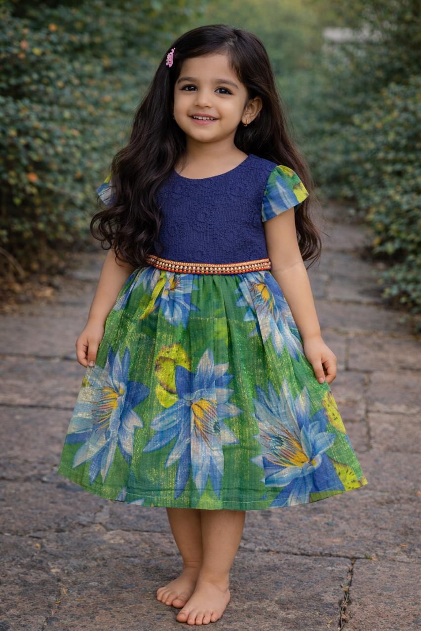 Blue Blossom Garden Dress