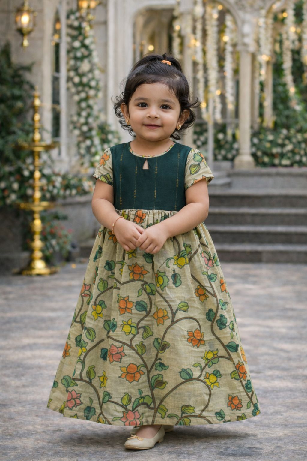 Emerald Bloom Heritage Dress