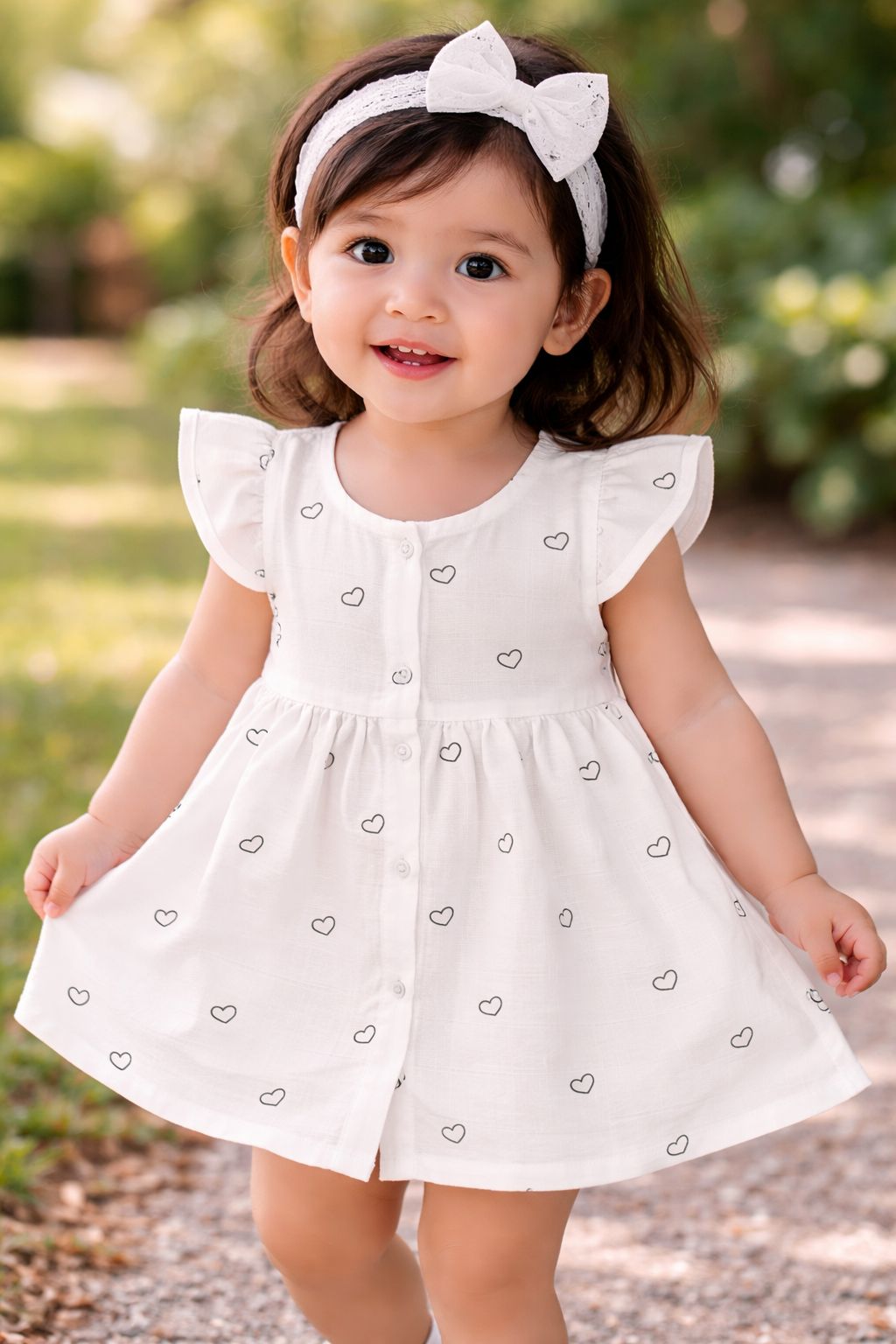 Tiny Heartbeats Muslin Frock
